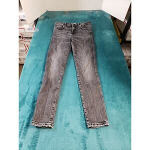 Zara Jeans Size 6 Womens Black Stretch Denim Pants Mid Rise Ladies Skinny